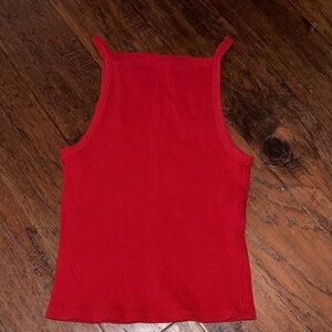 Free People Vibrant Red Tank Top